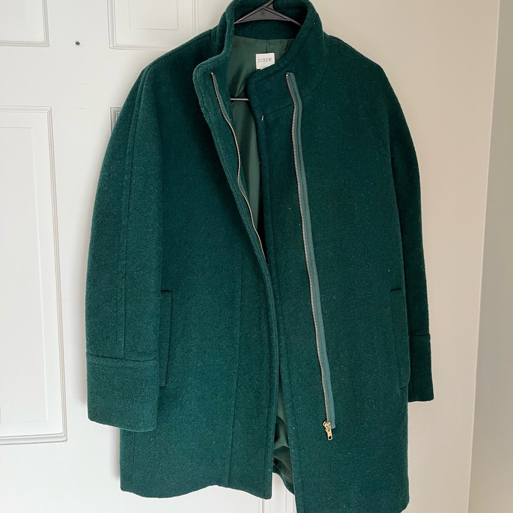 J. Crew Classic Green Pea Coat